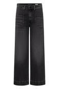 Raffaello Rossi Miri 6/8 High Rise Wide Leg Grey Jeans image