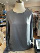 Pia B Stide Gray Long Sleeve Top image