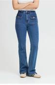 Pulz Chel UHW Bootcut Leg Jeans