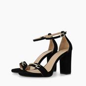 Lodi L13 Indian Ante Black Suede Sandals image