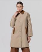 Surkana Trench coat with corduroy collar Beige