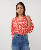 Esqualo Raglan Scarlet Graphic Blouse image