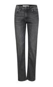Pulz Sandra HW Jeans Medium Straight Leg Grey image