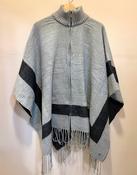Surkana Poncho with Zip Front One Size