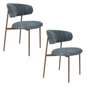 Claes Blue Dining Chairs Set image