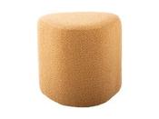 Yellow Bouclé Poufs image