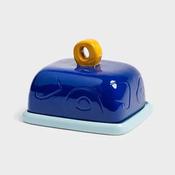 &amp;k Blue Sketch Butter Dish