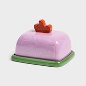 &amp;k Lilac Sketch Butter Dish