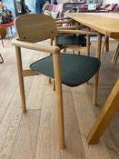 SALE Ex-Display Skovby 842 Stackable Dining Arm Chairs &amp; Green Seat Pads image