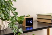 Mini Cube Bamboo Alarm Clock image