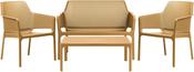 Nardi 'Net Relax' Senape Seating &amp; Table Set