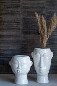 SALE White Mask Vases