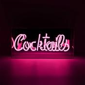 Neon Cocktail Glass Sign
