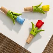 &amp;k Yellow Tuilip Bottle Stopper image