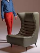 Calia Italia Gerrit Armchair &amp; Footstool