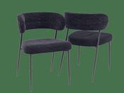Chair Set Londres Plush Material