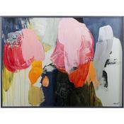 Framed Picture Abstract High Gloss Pink