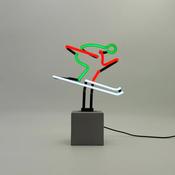 Ski Neon Glass Sign
