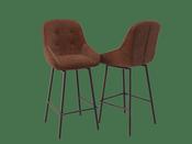 San Francisco Rotating Fabric Counter Stools Sets