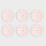 SALE Pink &amp; Gold Star Coasters