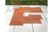 Chilewich Orange Indoor/Outdoor Shag Mat