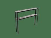 Sumatra Console With Shelf 'Calcatta Marble'