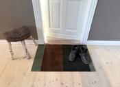 Dusty Green/Brown Stripes Floormat image