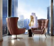 Calia Italia Jacob Armchair &amp; Footstool image