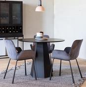 Brit Dark Grey Velvet Armchairs Set image