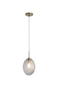 Whirl 1Lt Pendant Clear Glass image