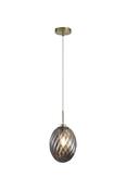 Whirl 1Lt Pendant Smoke Glass image