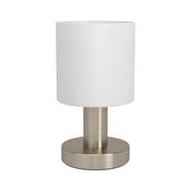 EGLO Montetto White Fabric &amp; Steel Classic Table Lamp 31841