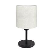 EGLO Montetto 1 Fabric &amp; Black Steel Classic Table Lamp 32219