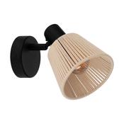 EGLO Seagard Wall &amp; Ceiling Cream Thread Shade Adjustable Spotlight
