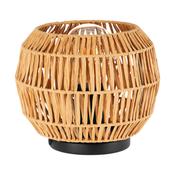 EGLO Sheldon Table Compact Rope Table Lamp with Black Base image