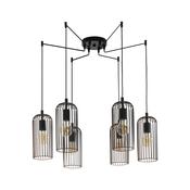 EGLO 6 Set Pendant E27 Black Copper ROCCAMENA image