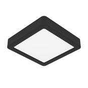 EGLO Fueva 6 Ultra-Slim Tri-Colour Black Square LED Ceiling Light WBS image