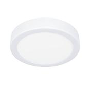 EGLO Fueva 6 IP44 LED CCT Plastic Ceiling Light, (D) 16.6cm White image