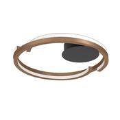 EGLO Mezzomonte Ceiling Light Bronze 2 Ring Interlocking Ring LED Ceiling Light with Remote image