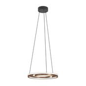 EGLO Mezzomonte Pendant Light Black Bronze 1 Ring Floating Ring LED Pendant with CCT and Remote image