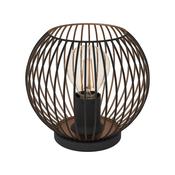 EGLO Almanzora Black &amp; Copper Wire Modern Steel Table Lamp image