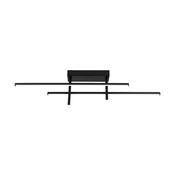 EGLO Trepiliano Aluminium &amp; Steel Black Modern LED Linear Ceiling Light image