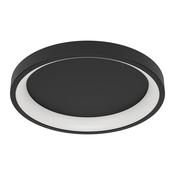 EGLO Loretello-Z Black Flush Circular Ceiling Light image