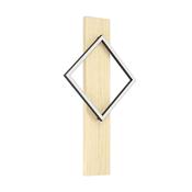 EGLO Boyal Ceiling Light Wood Black Single Frame LED Ceiling Light image