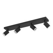 EGLO Melitello-Z Smart Control RGB LED 4 Light Spotlight, Black image