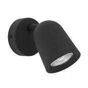 EGLO Camaldoli Black Steel LED Wall Spotlight image