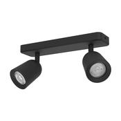 EGLO Camaldoli Dark Black LED Dual Ceiling Spotlight image