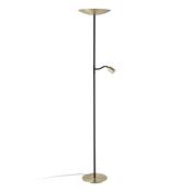 EGLO Conivarino Brushed Brass Steel LED Mother &amp; Child Floor Lamp image