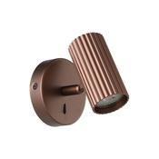 EGLO Portillo Aluminium &amp; Steel Modern Wall Spotlight, Bronze image