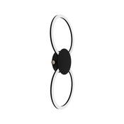 EGLO Venticello 1 Black Aluminium LED Wall Light image